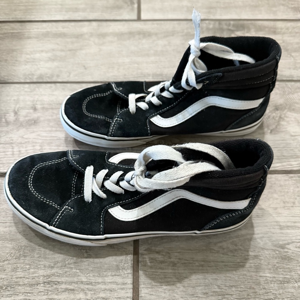 Vans Kids Black High-Top Sneakers